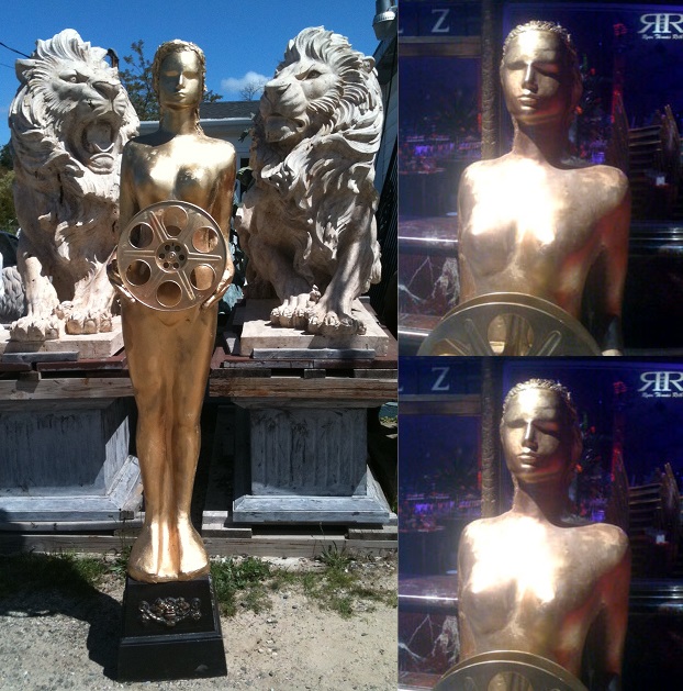 Gold Award Statue Oscar Statue [Gold123] 1,500.00 , Life size